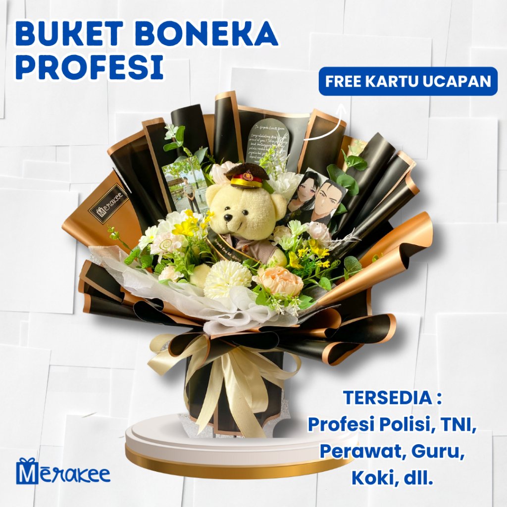 Buket Profesi TNI, Polisi, Perawat, Pns, Dokter, Koki, Guru Large