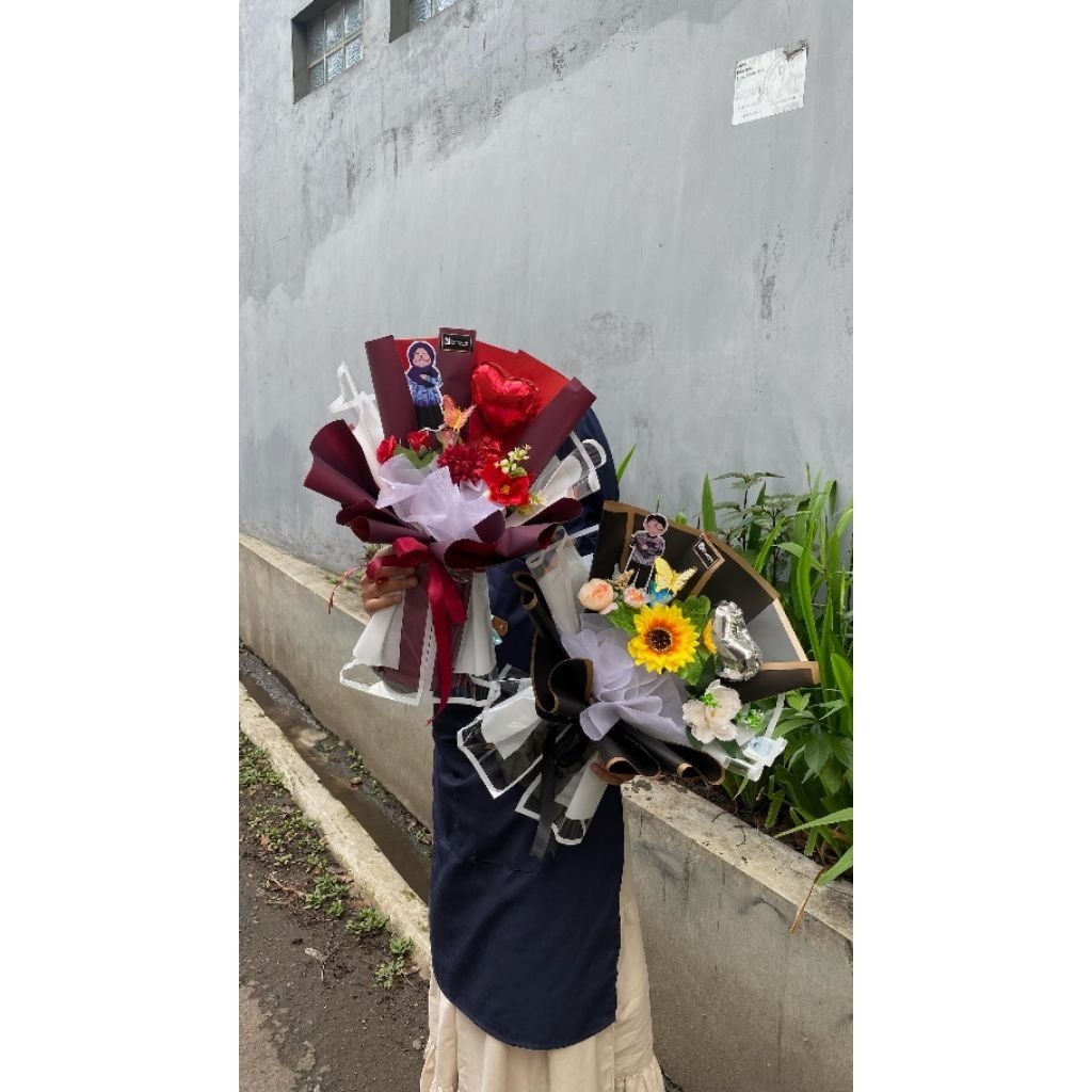 Buket Bunga Hadiah Hari Guru