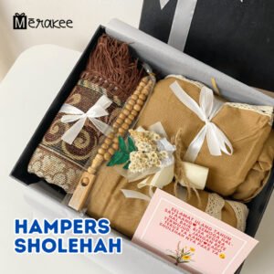 Hampers Sholehah Set Alat Sholat Mukena, Sajadah, Tasbih Dan Box Premium Hadiah Pernikahan